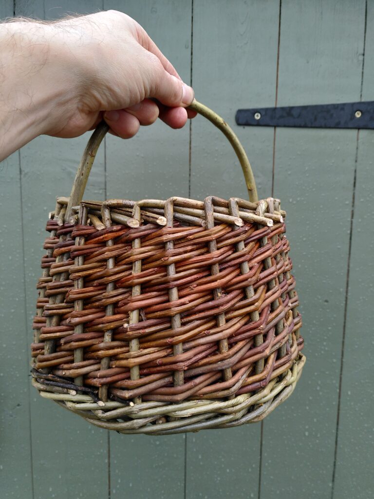 Weave a berry picking/peg basket